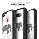 Black and White Aztec Ethnic Elephant - Skin Kit for the iPhone OtterBox Cases