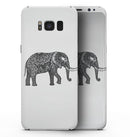 Black and White Aztec Ethnic Elephant - Samsung Galaxy S8 Full-Body Skin Kit