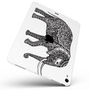 Black and White Aztec Ethnic Elephant - Full Body Skin Decal for the Apple iPad Pro 12.9", 11", 10.5", 9.7", Air or Mini (All Models Available)