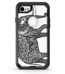 Black and White Aztec Ethnic Elephant - iPhone 7 or 8 OtterBox Case & Skin Kits