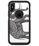 Black and White Aztec Ethnic Elephant - iPhone X OtterBox Case & Skin Kits