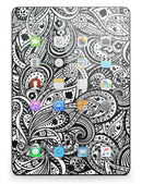 Black and White Aztec Paisley - iPad Pro 97 - View 8.jpg