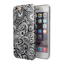 Black and White Aztec Paisley iPhone 6/6s or 6/6s Plus 2-Piece Hybrid INK-Fuzed Case