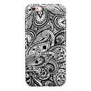 Black and White Aztec Paisley iPhone 6/6s or 6/6s Plus 2-Piece Hybrid INK-Fuzed Case