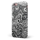 Black and White Aztec Paisley iPhone 6/6s or 6/6s Plus 2-Piece Hybrid INK-Fuzed Case