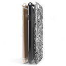 Black and White Aztec Paisley iPhone 6/6s or 6/6s Plus 2-Piece Hybrid INK-Fuzed Case