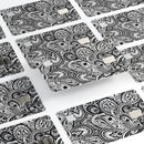 Black and White Aztec Paisley - Premium Protective Decal Skin-Kit for the Apple Credit Card