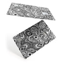 Black and White Aztec Paisley - Premium Protective Decal Skin-Kit for the Apple Credit Card