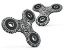 Black and White Aztec Paisley Full-Body Fidget Spinner Skin-Kit