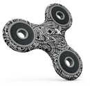 Black and White Aztec Paisley Full-Body Fidget Spinner Skin-Kit