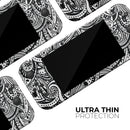 Black and White Aztec Paisley // Skin Decal Wrap Kit for Nintendo Switch Console & Dock, Joy-Cons, Pro Controller, Lite, 3DS XL, 2DS XL, DSi, or Wii - Vinyl Skin Wrap for Nintendo Switch 2, OLED, Lite, Pro Controller, Wii & Classic Handhelds