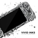 Black and White Aztec Paisley // Skin Decal Wrap Kit for Nintendo Switch Console & Dock, Joy-Cons, Pro Controller, Lite, 3DS XL, 2DS XL, DSi, or Wii - Vinyl Skin Wrap for Nintendo Switch 2, OLED, Lite, Pro Controller, Wii & Classic Handhelds