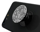 Black and White Aztec Paisley - Skin Kit for PopSockets and other Smartphone Extendable Grips & Stands