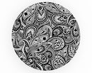 Black and White Aztec Paisley - Skin Kit for PopSockets and other Smartphone Extendable Grips & Stands