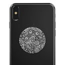 Black and White Aztec Paisley - Skin Kit for PopSockets and other Smartphone Extendable Grips & Stands