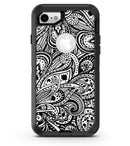 Black and White Aztec Paisley - iPhone 7 or 8 OtterBox Case & Skin Kits