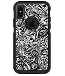 Black and White Aztec Paisley - iPhone X OtterBox Case & Skin Kits