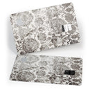 Black and White Cauliflower Damask Pattern - Premium Protective Decal Skin-Kit for the Apple Credit Card