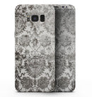 Black and White Cauliflower Damask Pattern - Samsung Galaxy S8 Full-Body Skin Kit