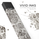 Black and White Cauliflower Damask Pattern - Premium Decal Protective Skin-Wrap Sticker compatible with the Juul Labs vaping device