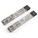 Black and White Cauliflower Damask Pattern - Premium Decal Protective Skin-Wrap Sticker compatible with the Juul Labs vaping device