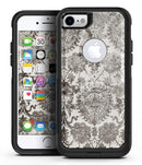 Black and White Cauliflower Damask Pattern - iPhone 7 or 8 OtterBox Case & Skin Kits