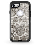 Black and White Cauliflower Damask Pattern - iPhone 7 or 8 OtterBox Case & Skin Kits