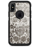 Black and White Cauliflower Damask Pattern - iPhone X OtterBox Case & Skin Kits