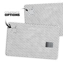 Black and White Diagonal Stripes - Premium Protective Decal Skin-Kit for the Apple Credit Card