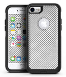 Black and White Diagonal Stripes - iPhone 7 or 8 OtterBox Case & Skin Kits