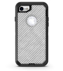 Black and White Diagonal Stripes - iPhone 7 or 8 OtterBox Case & Skin Kits