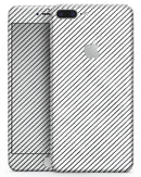 Black and White Diagonal Stripes - Skin-kit for the iPhone 8 or 8 Plus