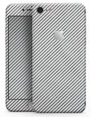 Black and White Diagonal Stripes - Skin-kit for the iPhone 8 or 8 Plus