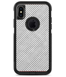 Black and White Diagonal Stripes - iPhone X OtterBox Case & Skin Kits