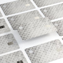 Black and White Floral Chess Pattern - Premium Protective Decal Skin-Kit for the Apple Credit Card