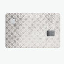 Black and White Floral Chess Pattern - Premium Protective Decal Skin-Kit for the Apple Credit Card