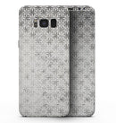 Black and White Floral Chess Pattern - Samsung Galaxy S8 Full-Body Skin Kit