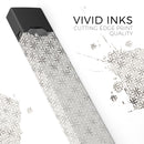 Black and White Floral Chess Pattern - Premium Decal Protective Skin-Wrap Sticker compatible with the Juul Labs vaping device