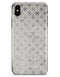 Black and White Floral Chess Pattern - iPhone X Clipit Case