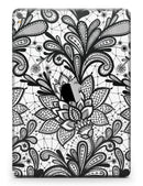 Black and White Geometric Floral - iPad Pro 97 - View 3.jpg