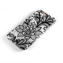 Black and White Geometric Floral iPhone 6/6s or 6/6s Plus 2-Piece Hybrid INK-Fuzed Case