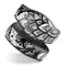 Black and White Geometric Floral - Decal Skin Wrap Kit for the Disney Magic Band