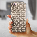 Black and White Grunge Bubble Morrocan Pattern iPhone 6/6s or 6/6s Plus 2-Piece Hybrid INK-Fuzed Case