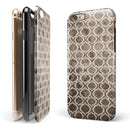 Black and White Grunge Bubble Morrocan Pattern iPhone 6/6s or 6/6s Plus 2-Piece Hybrid INK-Fuzed Case