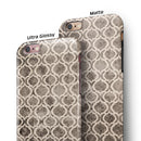 Black and White Grunge Bubble Morrocan Pattern iPhone 6/6s or 6/6s Plus 2-Piece Hybrid INK-Fuzed Case