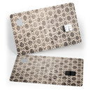 Black and White Grunge Bubble Morrocan Pattern - Premium Protective Decal Skin-Kit for the Apple Credit Card