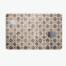 Black and White Grunge Bubble Morrocan Pattern - Premium Protective Decal Skin-Kit for the Apple Credit Card