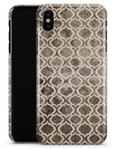 Black and White Grunge Bubble Morrocan Pattern - iPhone X Clipit Case