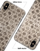 Black and White Grunge Bubble Morrocan Pattern - iPhone X Clipit Case