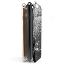 Black and White Grungy Marble Surface iPhone 6/6s or 6/6s Plus 2-Piece Hybrid INK-Fuzed Case